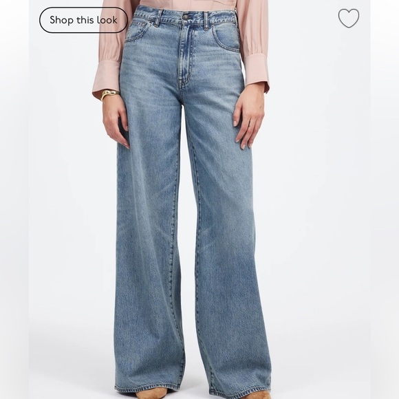 Nwot Madewell Superwide-Leg Jeans: Airy Denim Edition - Picture 2 of 6